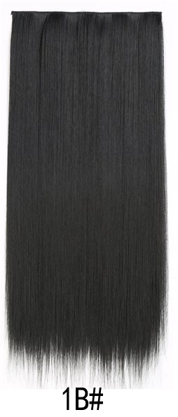 Synthetik-Haarteile - Clip-In #1B 60cm
