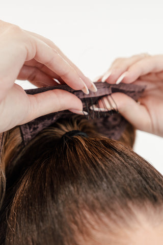 Half Up Hair Set Brownie Cake